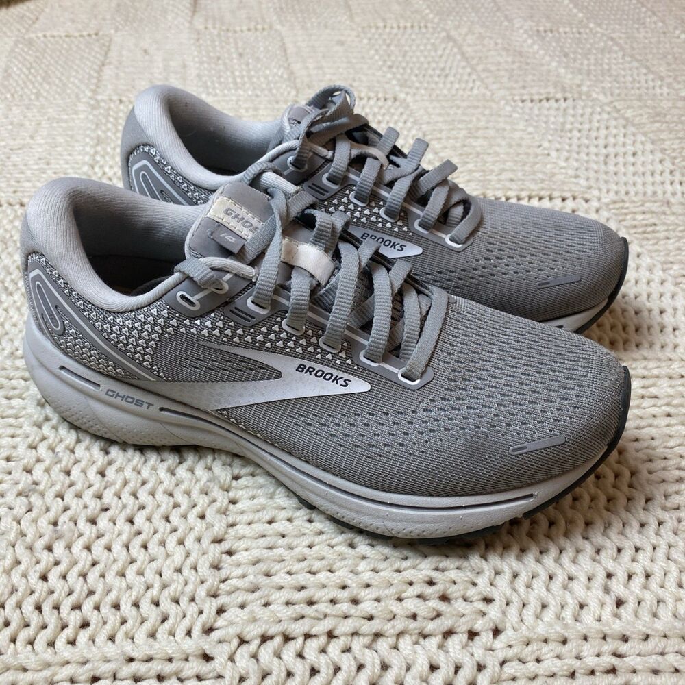Brooks Running Ghost 14 Grey Neutral Running Shoes 1203561B089 Women’s Size 7